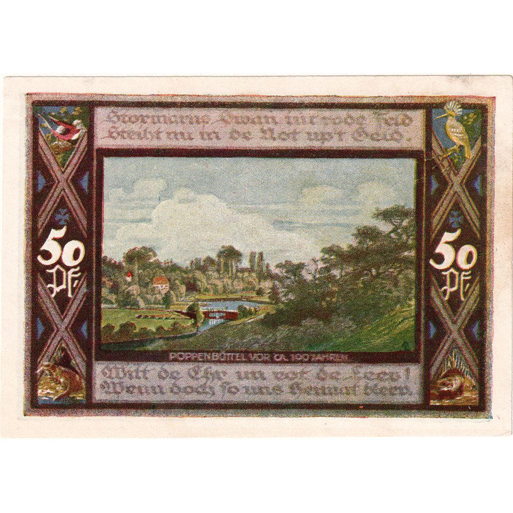 Alemania, Poppenbüttel, 50 Pfennig, 1921-12-31, EBC