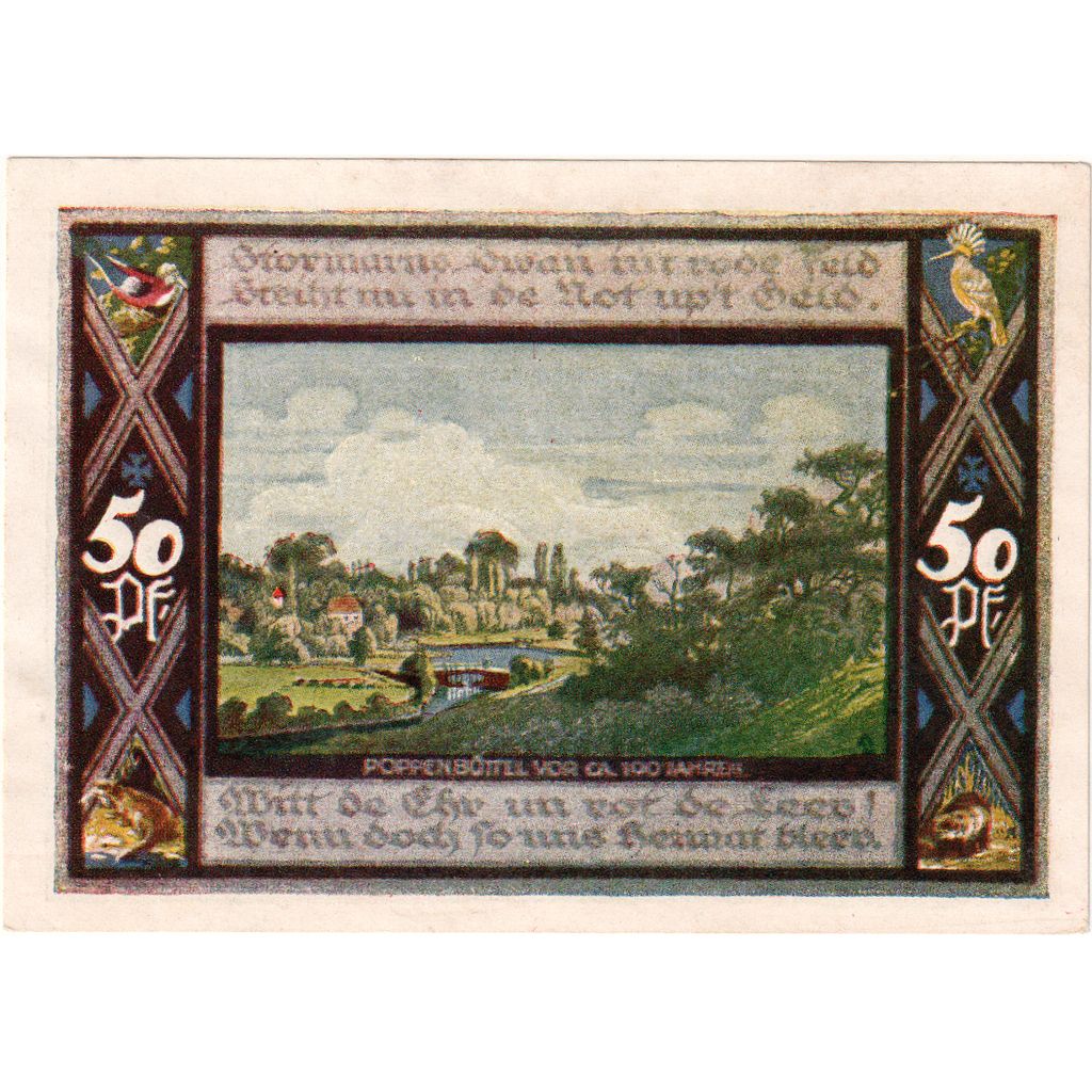 Alemania, Poppenbüttel, 50 Pfennig, 1921-12-31, SC