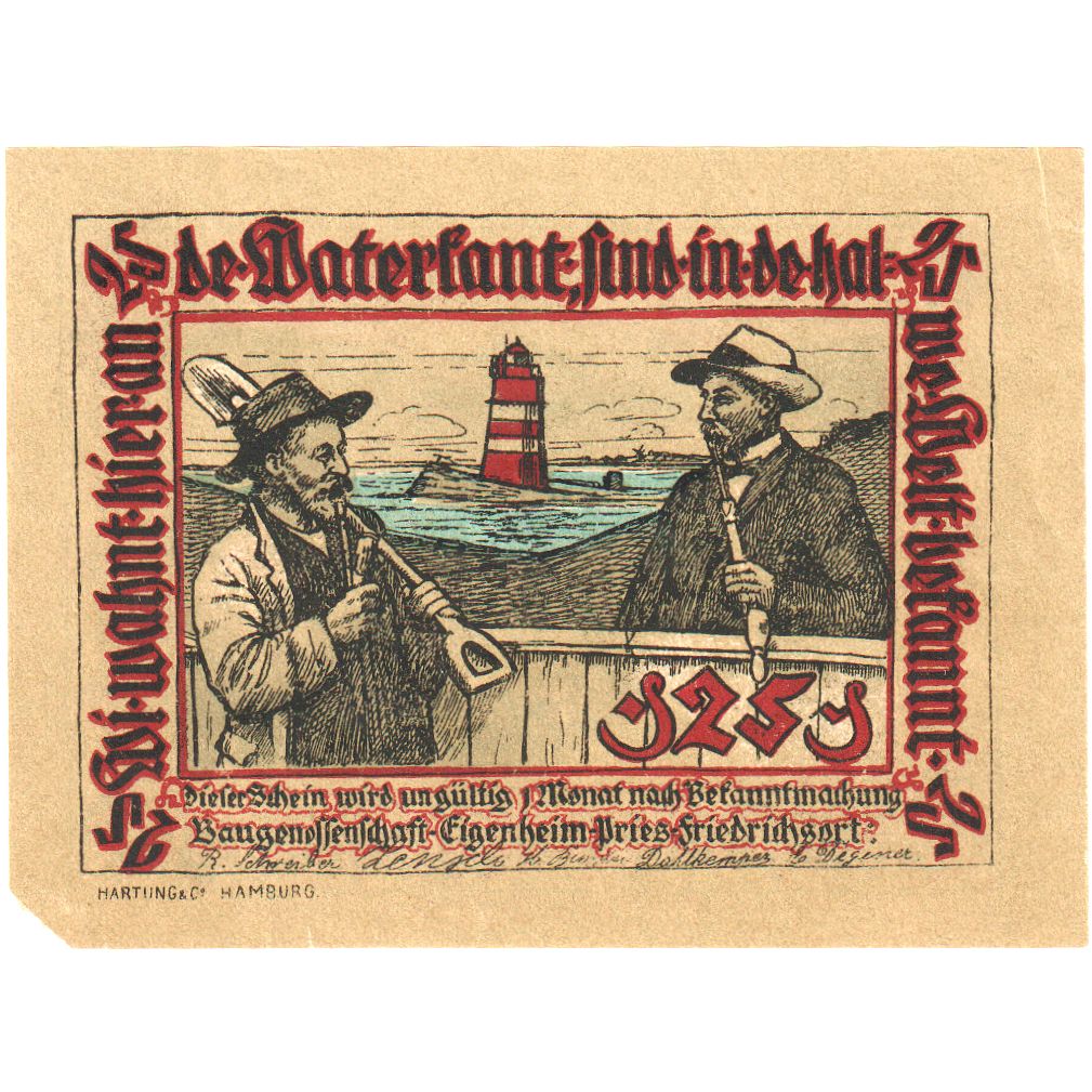 Alemania, Pries-Friedrichsort, 25 Pfennig, EBC