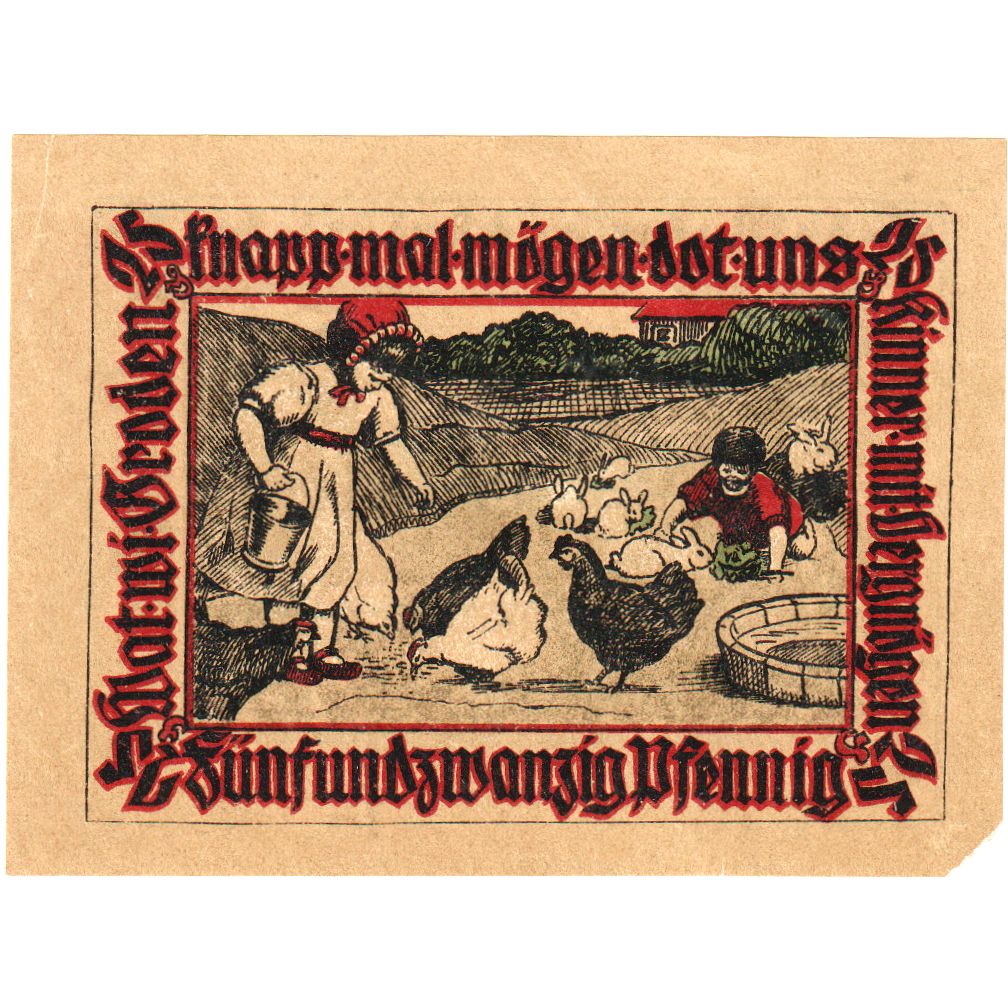 Alemania, Pries-Friedrichsort, 25 Pfennig, EBC
