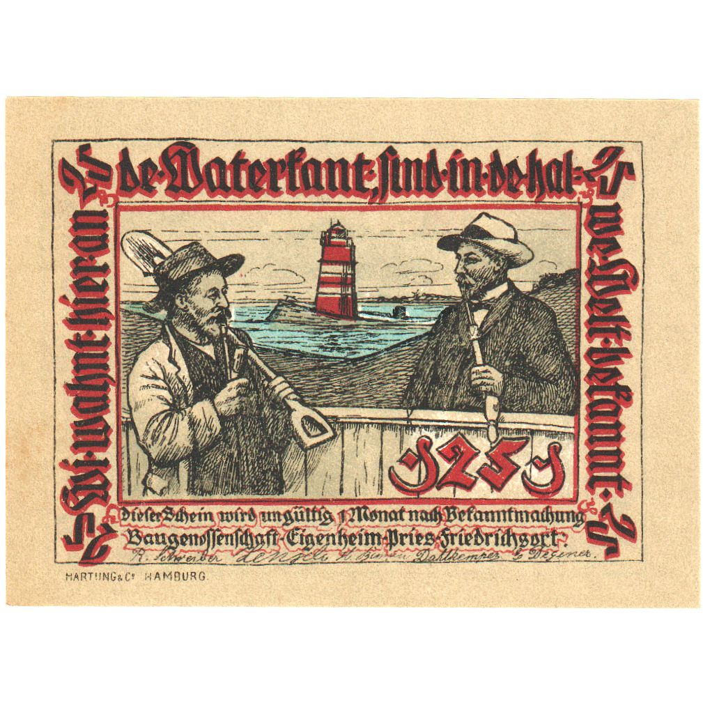 Alemania, Pries-Friedrichsort, 25 Pfennig, SC
