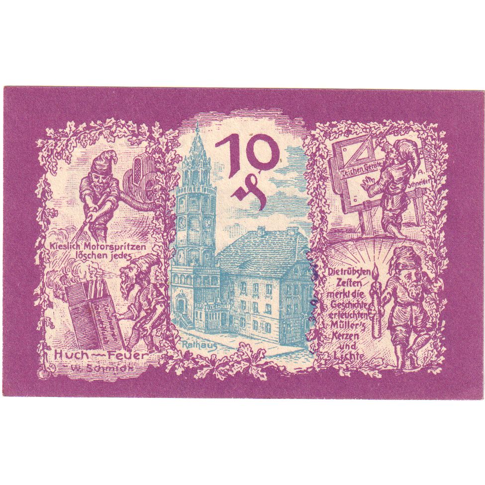 Alemania, Patschkau, 10 Pfennig, SC