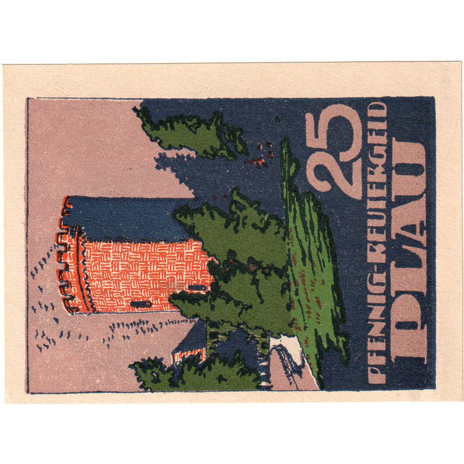 Duitsland, Plau, 25 Pfennig, 1922-03-31, SPL