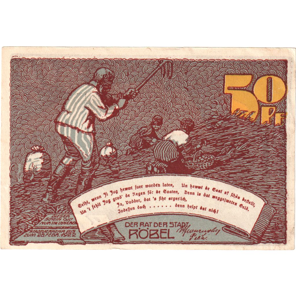 Duitsland, Röbel, 50 Pfennig, 1922-02-28, SUP