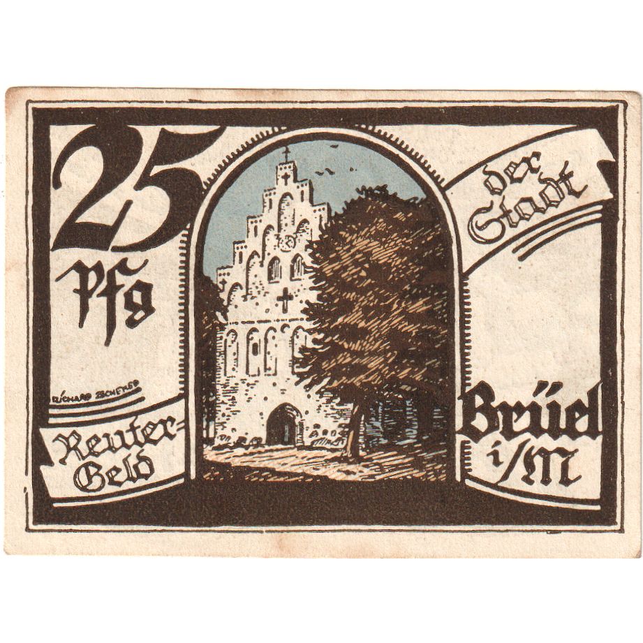 Alemania, Brüel, 25 Pfennig, 1922-04-30, EBC