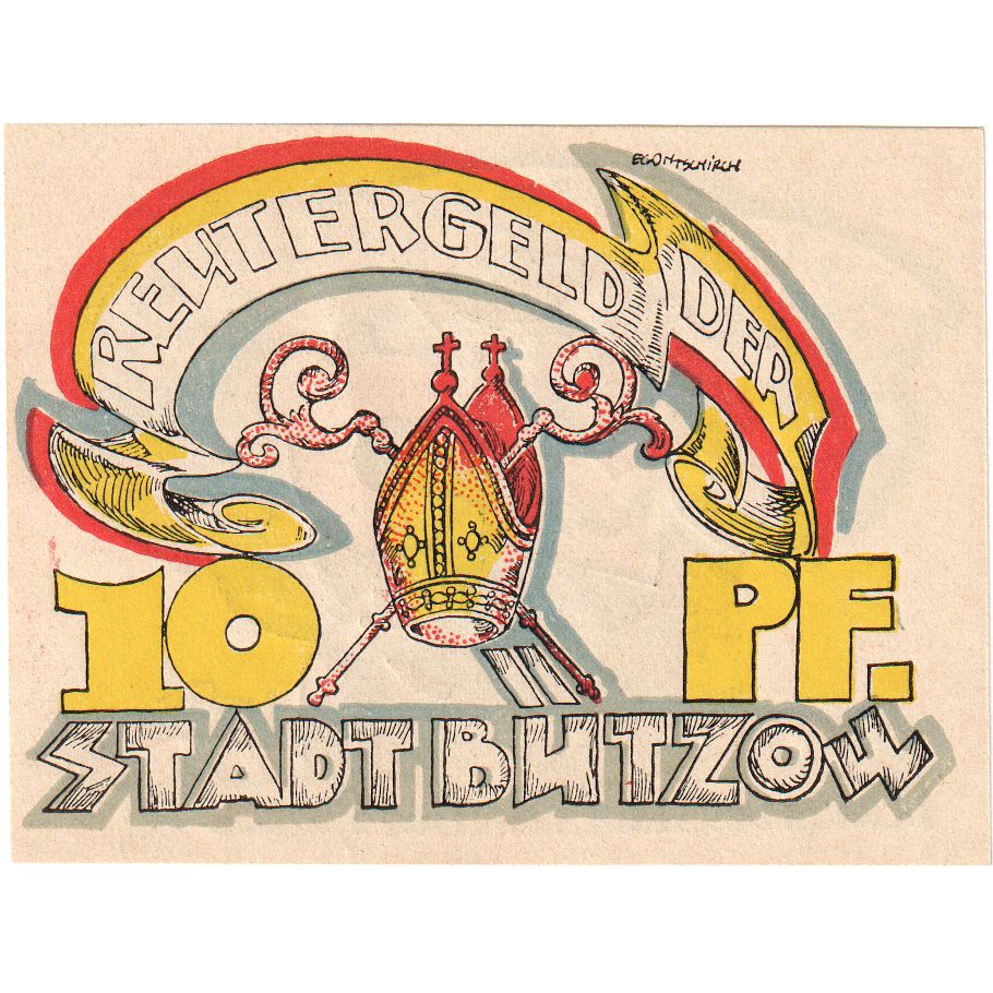 Alemania, Bützow, 10 Pfennig, 1922-02-28, SC