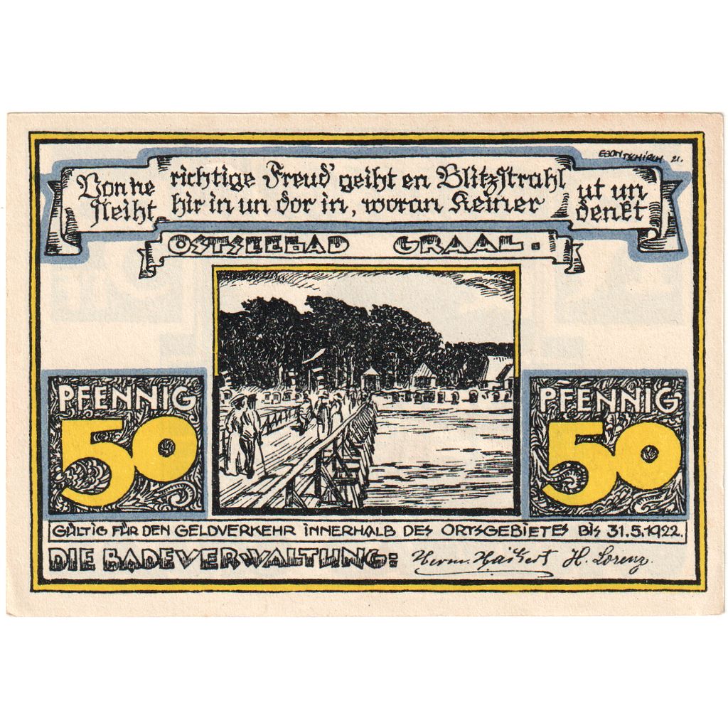 Alemania, Graal, 50 Pfennig, 1922-05-31, SC