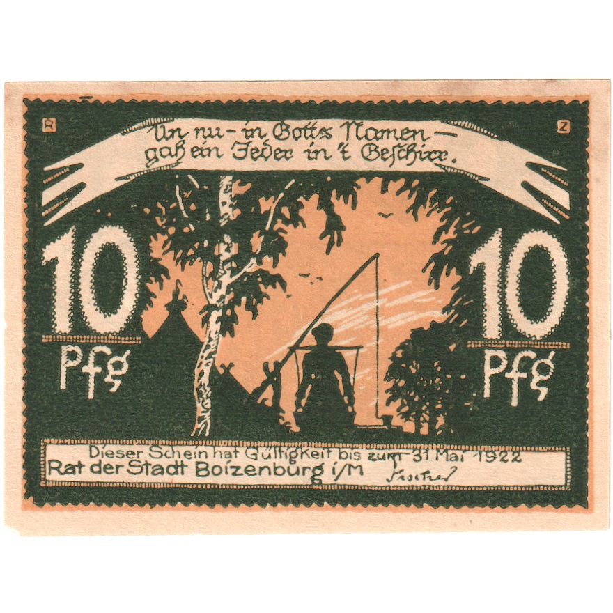 Alemania, Boizenburg, 10 Pfennig, 1922-05-31, EBC