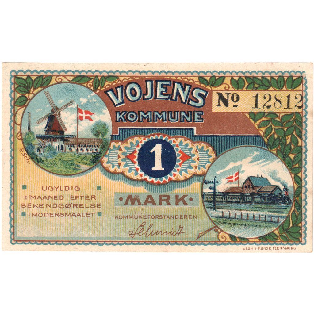 Alemania, Vojens, 1 Mark, SC