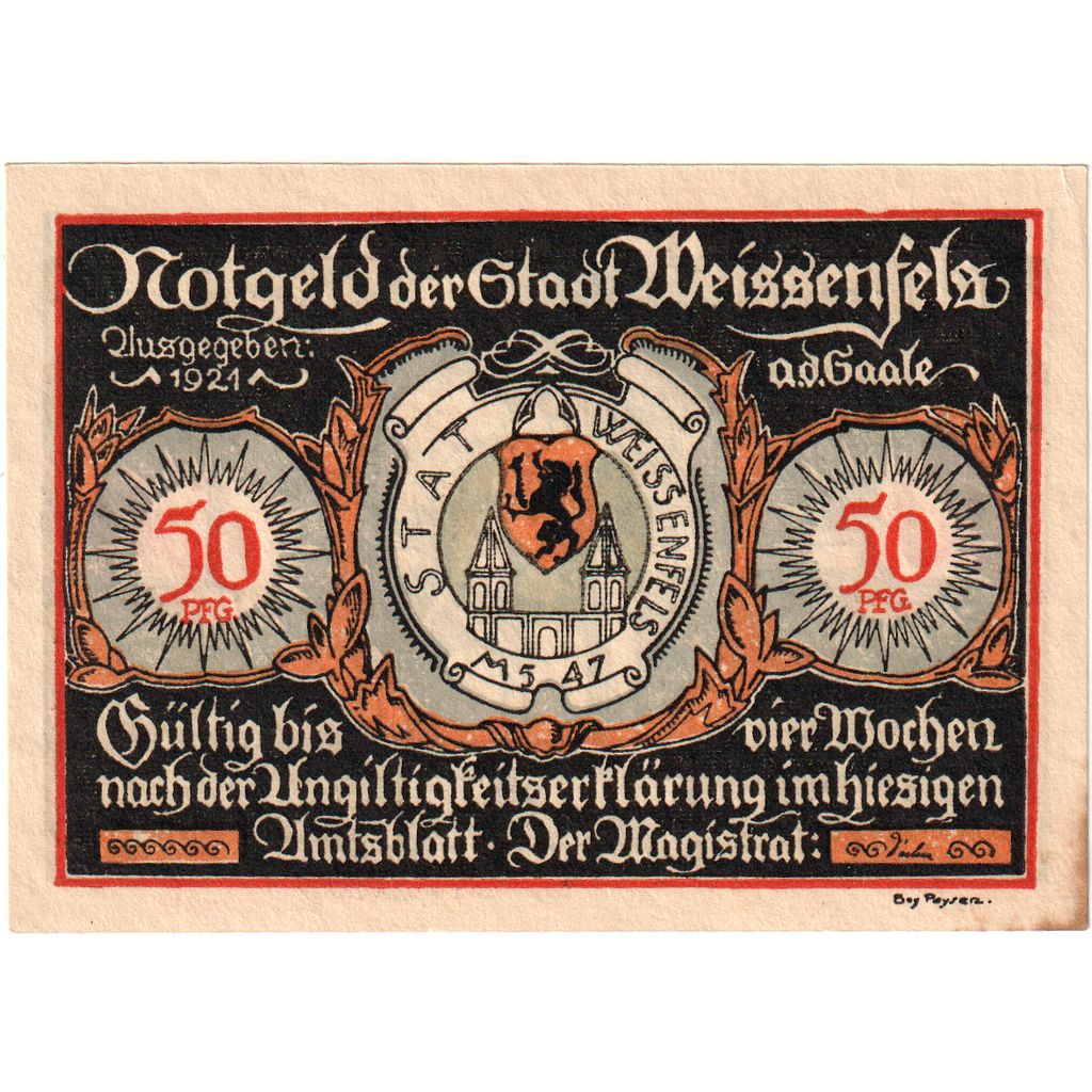 Duitsland, Weissenfels, 50 Pfennig, SUP