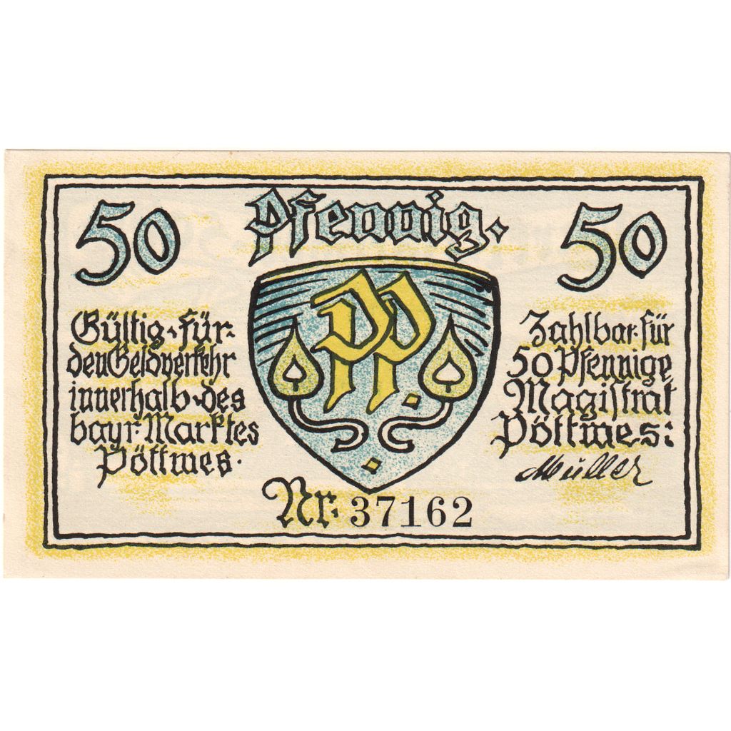 Allemagne, Pöttmes, 50 Pfennig, SPL