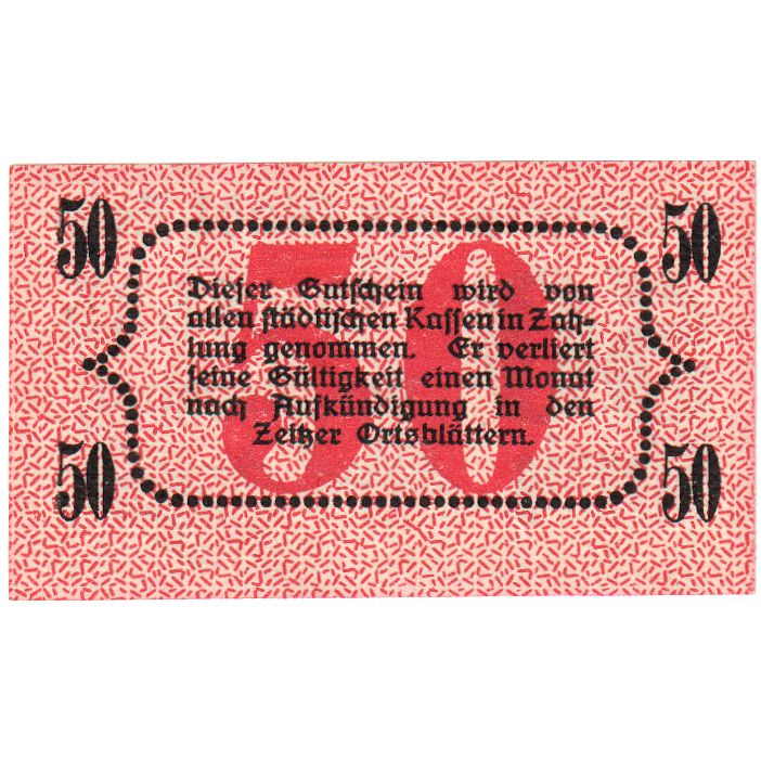 Allemagne, Zeitz, 50 Pfennig, SPL