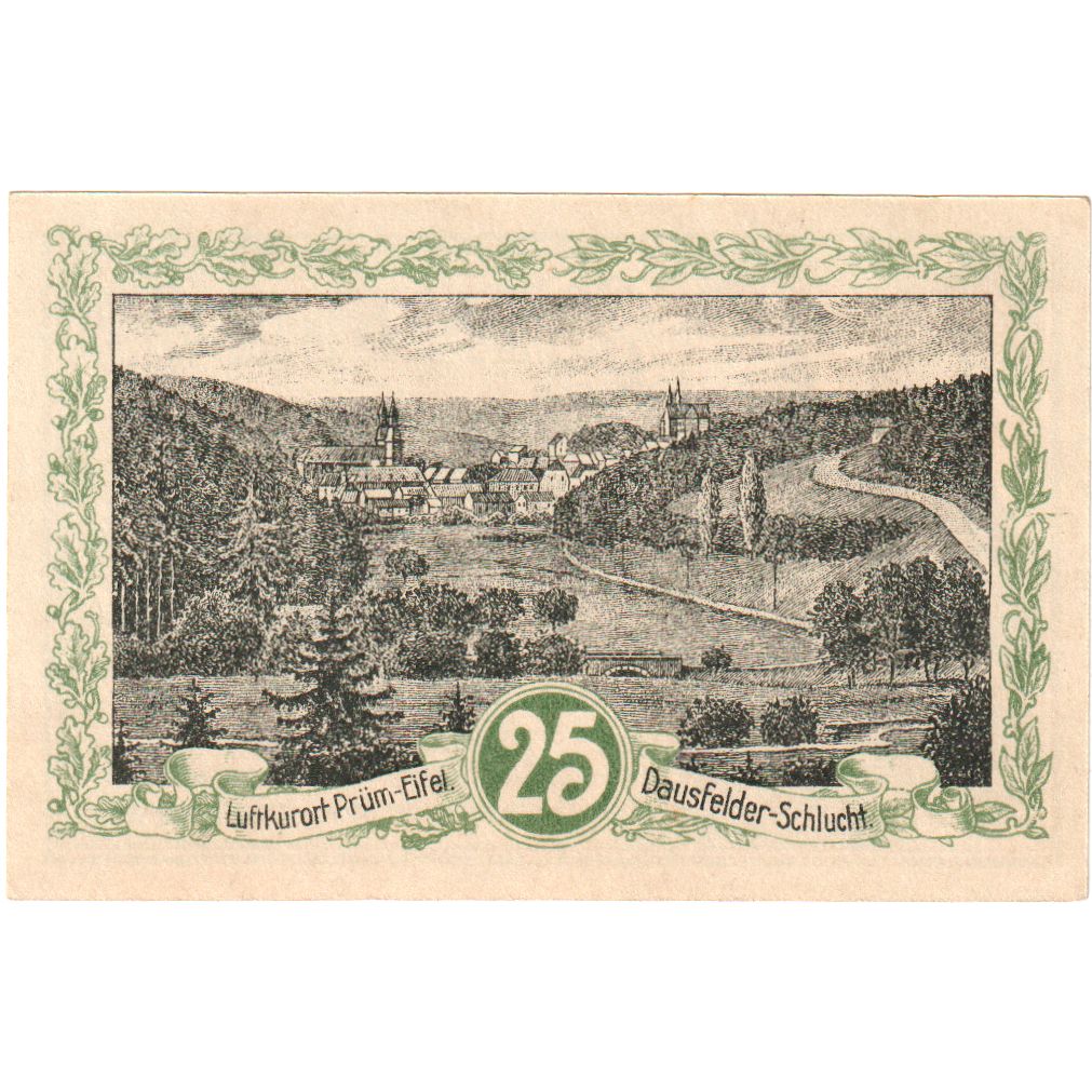 Niemcy, Prüm, 25 Pfennig, 1921-06-23, UNC(63)