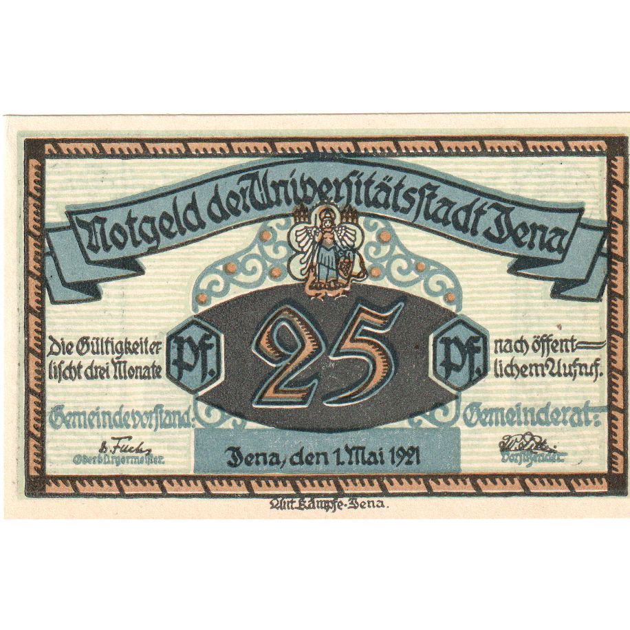 Alemania, Jena, 25 Pfennig, 1921-05-01, SC