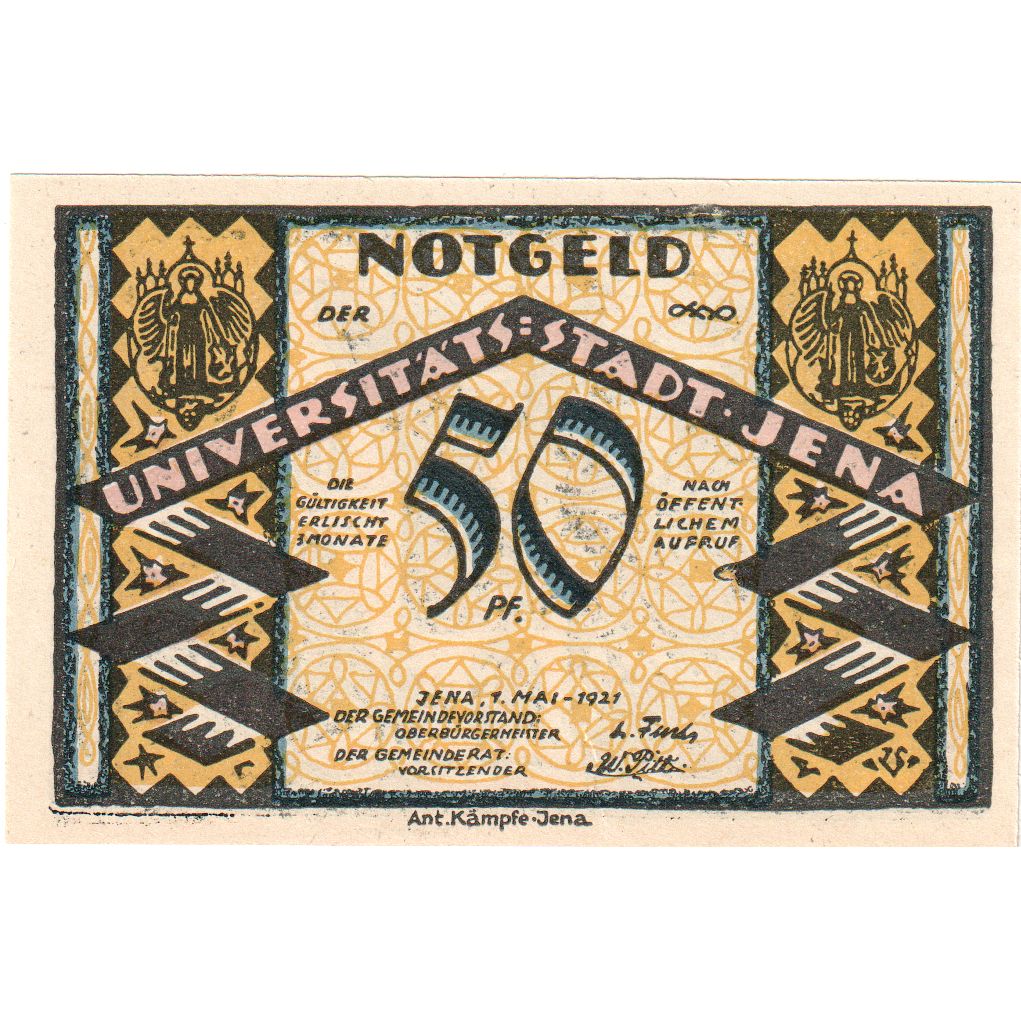 Alemania, Jena, 50 Pfennig, 1921-05-01, SC