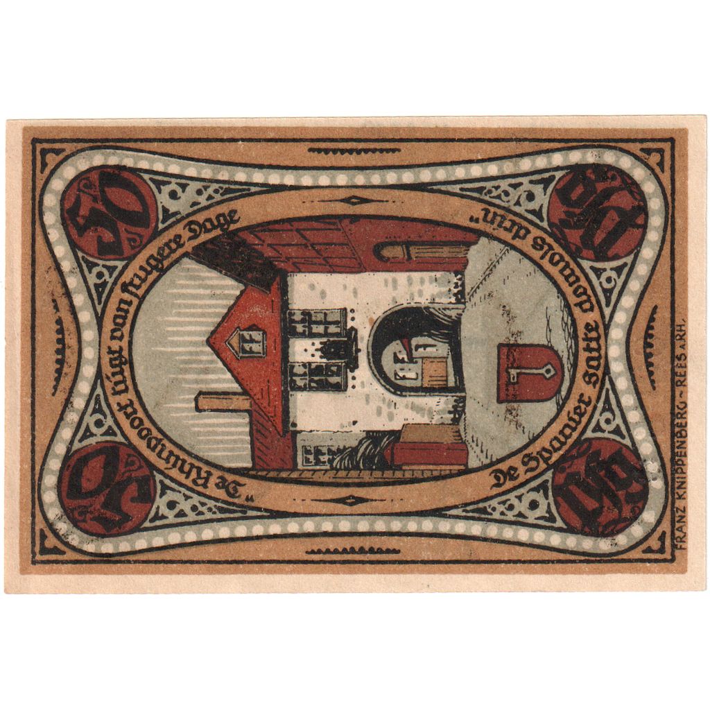 Allemagne, Rees, 50 Pfennig, SPL