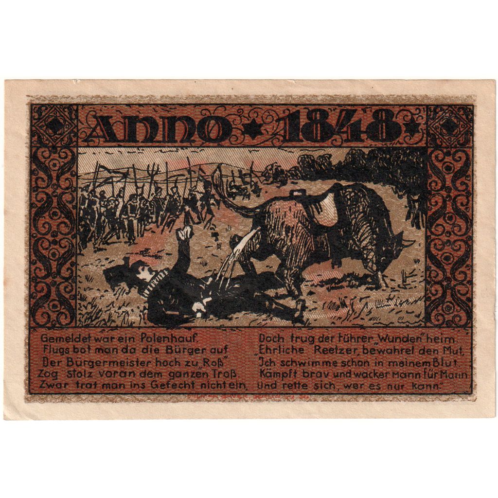 Duitsland, Reetz, 75 Pfennig, 1921-08-01, SPL