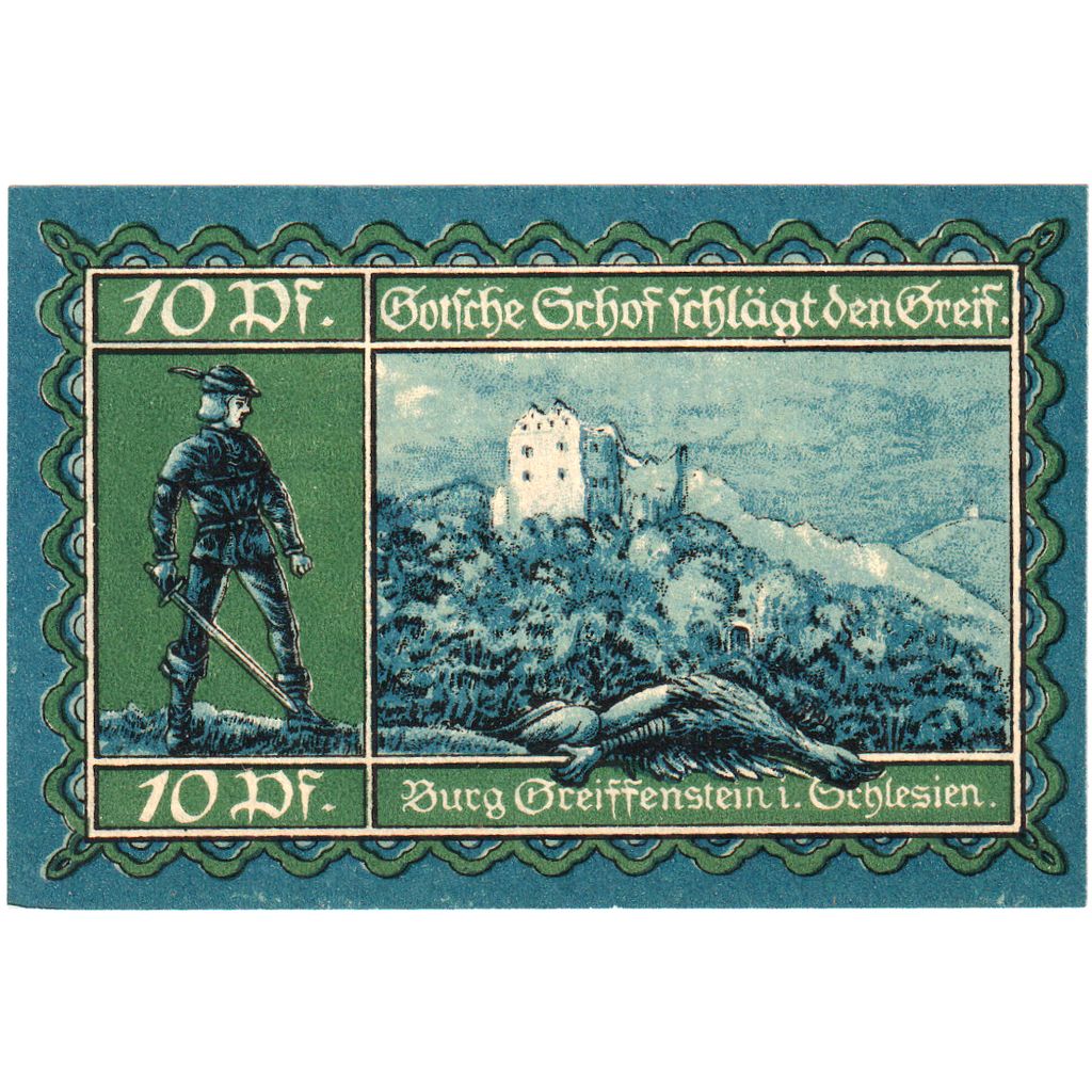 Alemanha, Greiffenberg, 10 Pfennig, 1920-04-19, UNC(63)