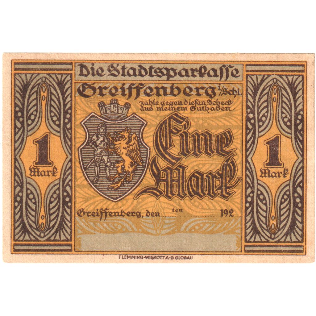 Alemania, Greiffenberg i/schl., 1 Mark, EBC