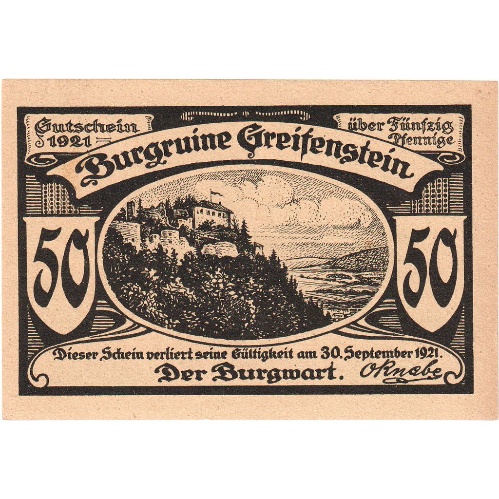 Alemania, Greifenstein, 50 Pfennig, SC