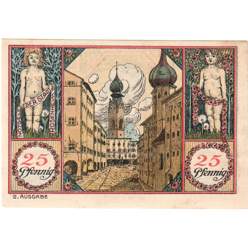 Deutschland, Rosenheim, 25 Pfennig, 1921-02-16, VZ