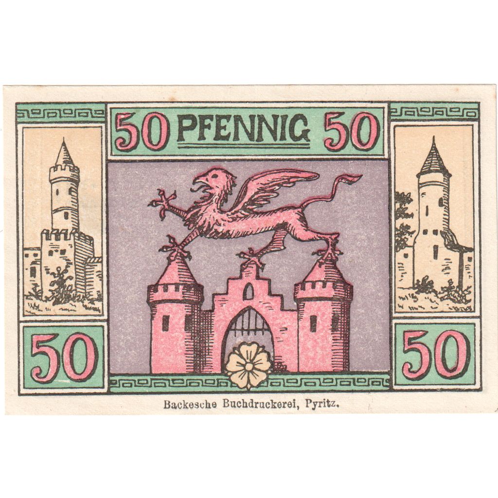 Alemanha, Pyritz, 50 Pfennig, 1921-11-01, UNC(63)