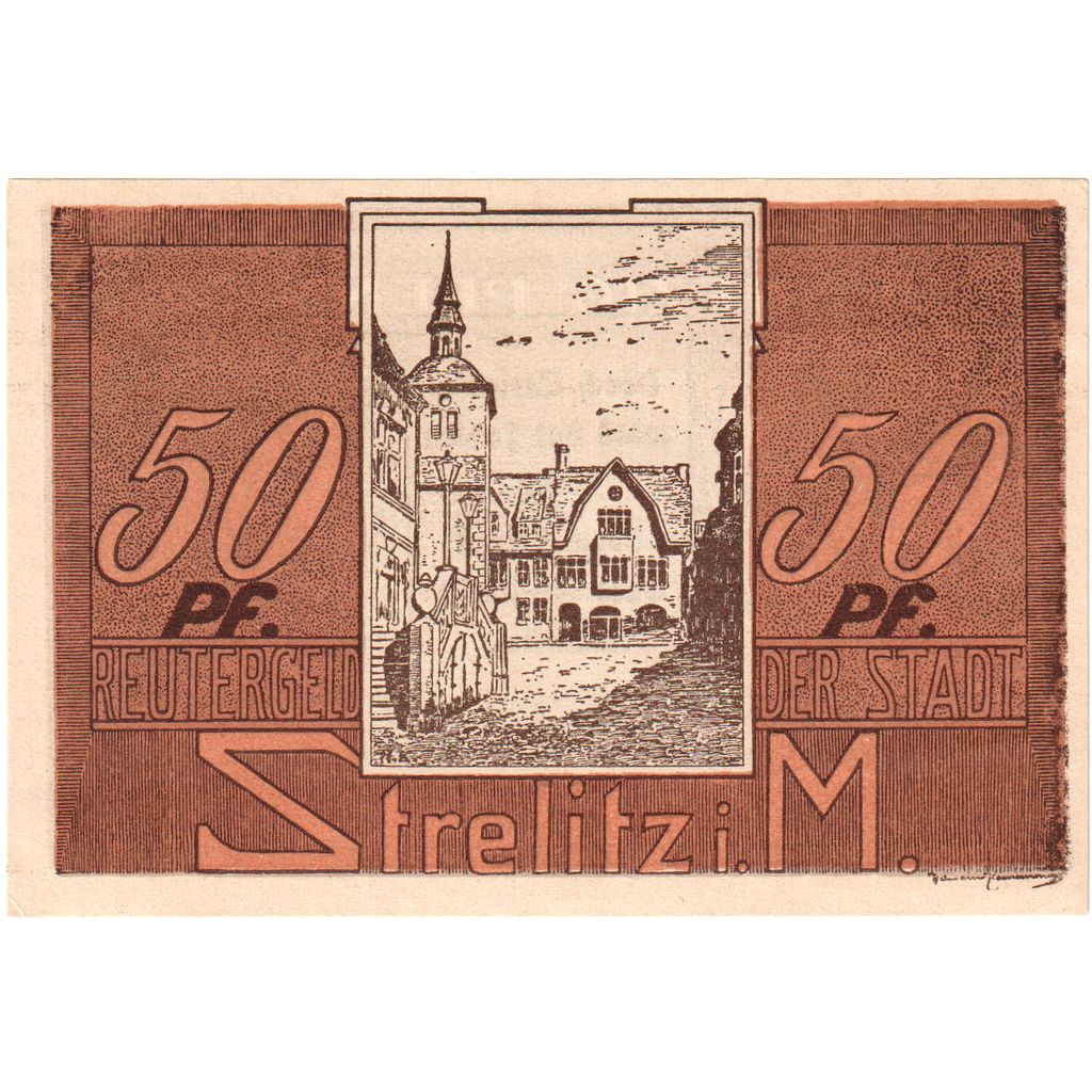 Alemania, Strelitz, 50 Pfennig, 1922-05-31, SC