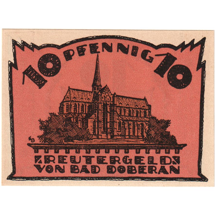 Alemania, Doberan, 10 Pfennig, 1921-12-31, SC
