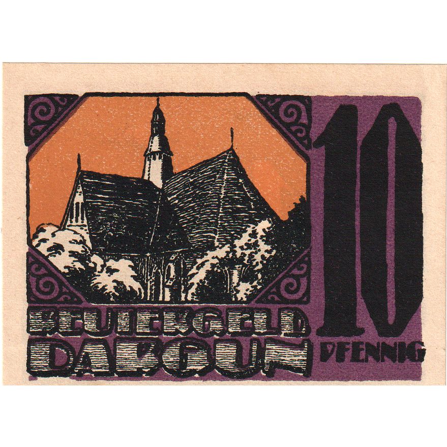 Alemania, Dargun, 10 Pfennig, 1921-12-31, SC