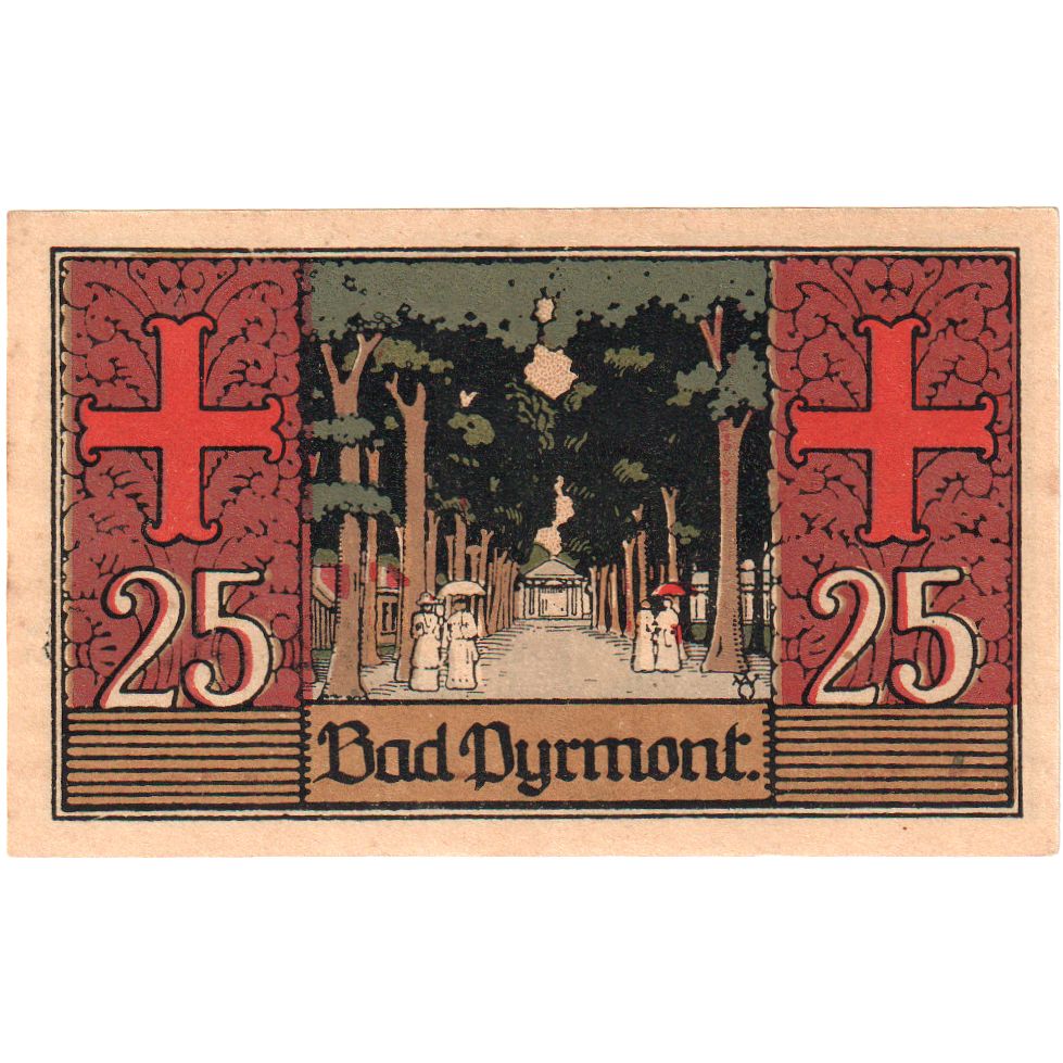 Alemania, Bad Pyrmont, 25 Pfennig, 1921-02-02, SC