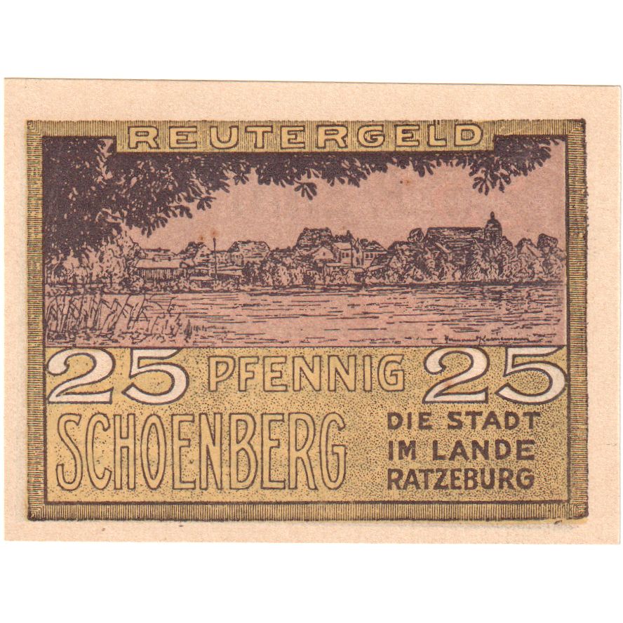 Alemania, Schoenberg, 25 Pfennig, 1922-05-31, SC