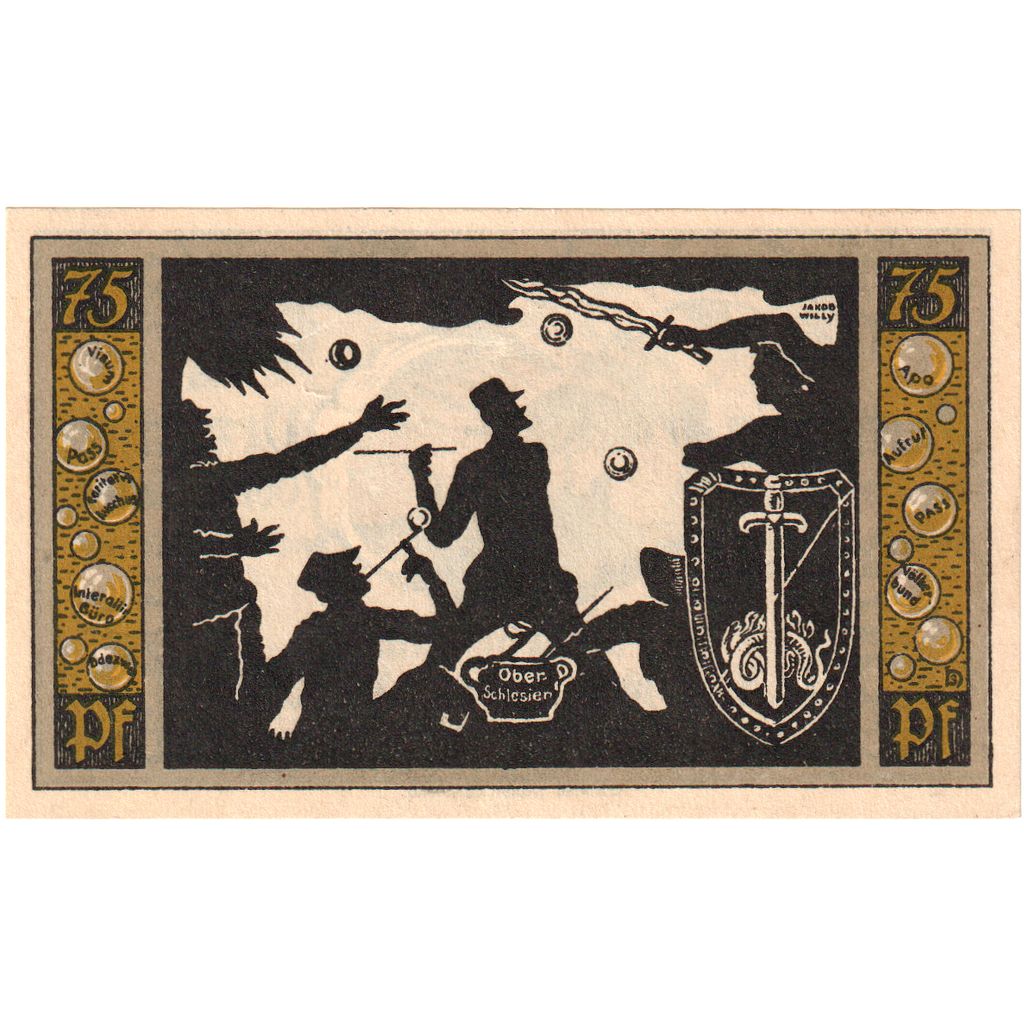 Alemania, Przyschetz, 75 Pfennig, 1922-04-01, SC