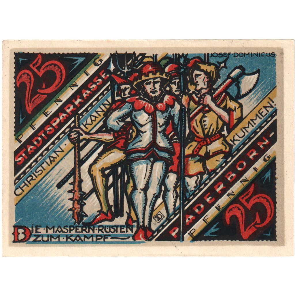 Alemania, Paderborn, 25 Pfennig, 1921-11-10, SC