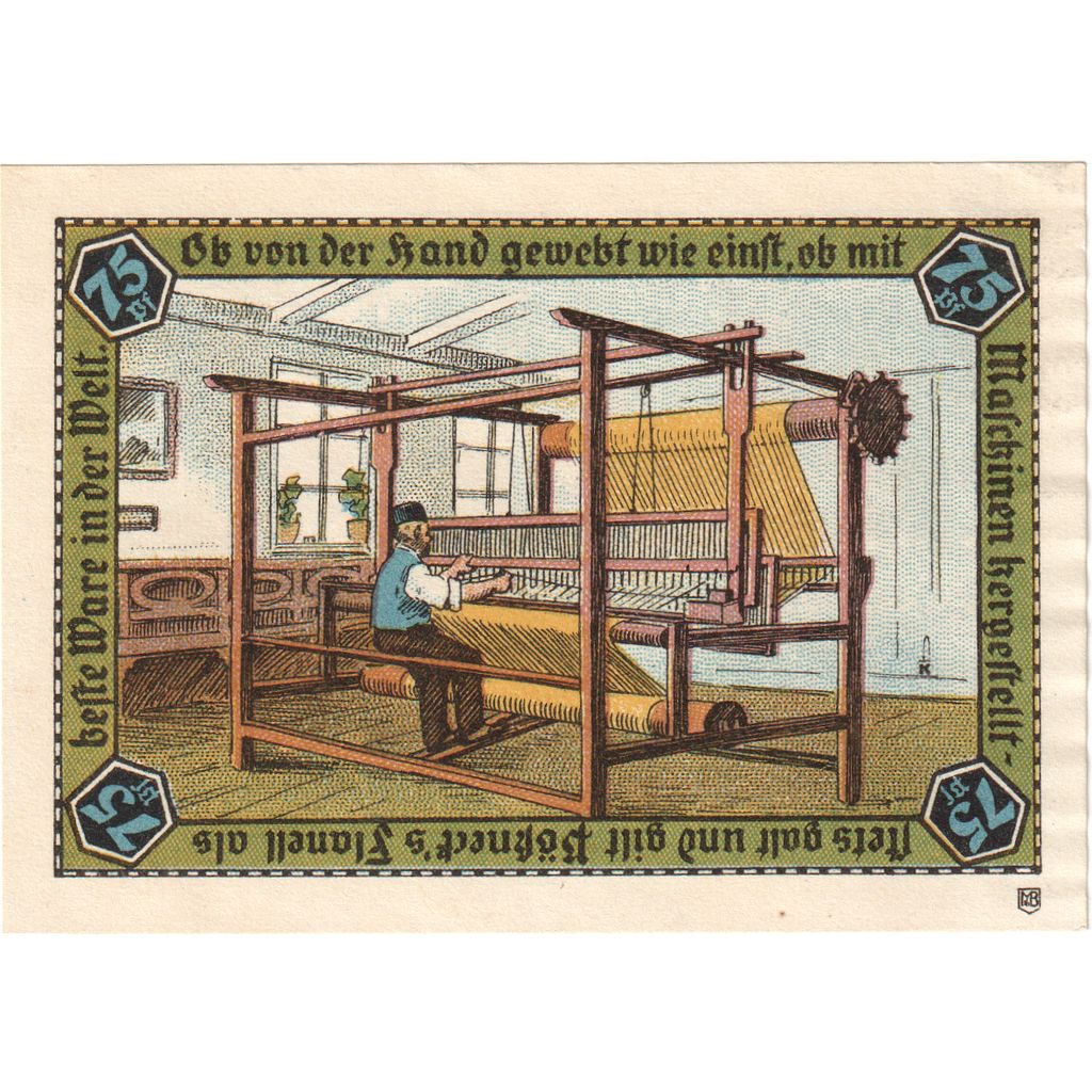 Deutschland, Possneck, 75 Pfennig, UNZ-