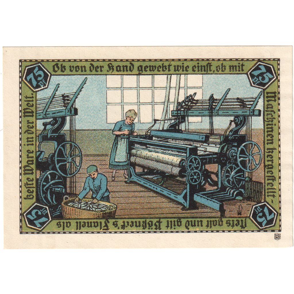 Deutschland, Possneck, 75 Pfennig, UNZ-