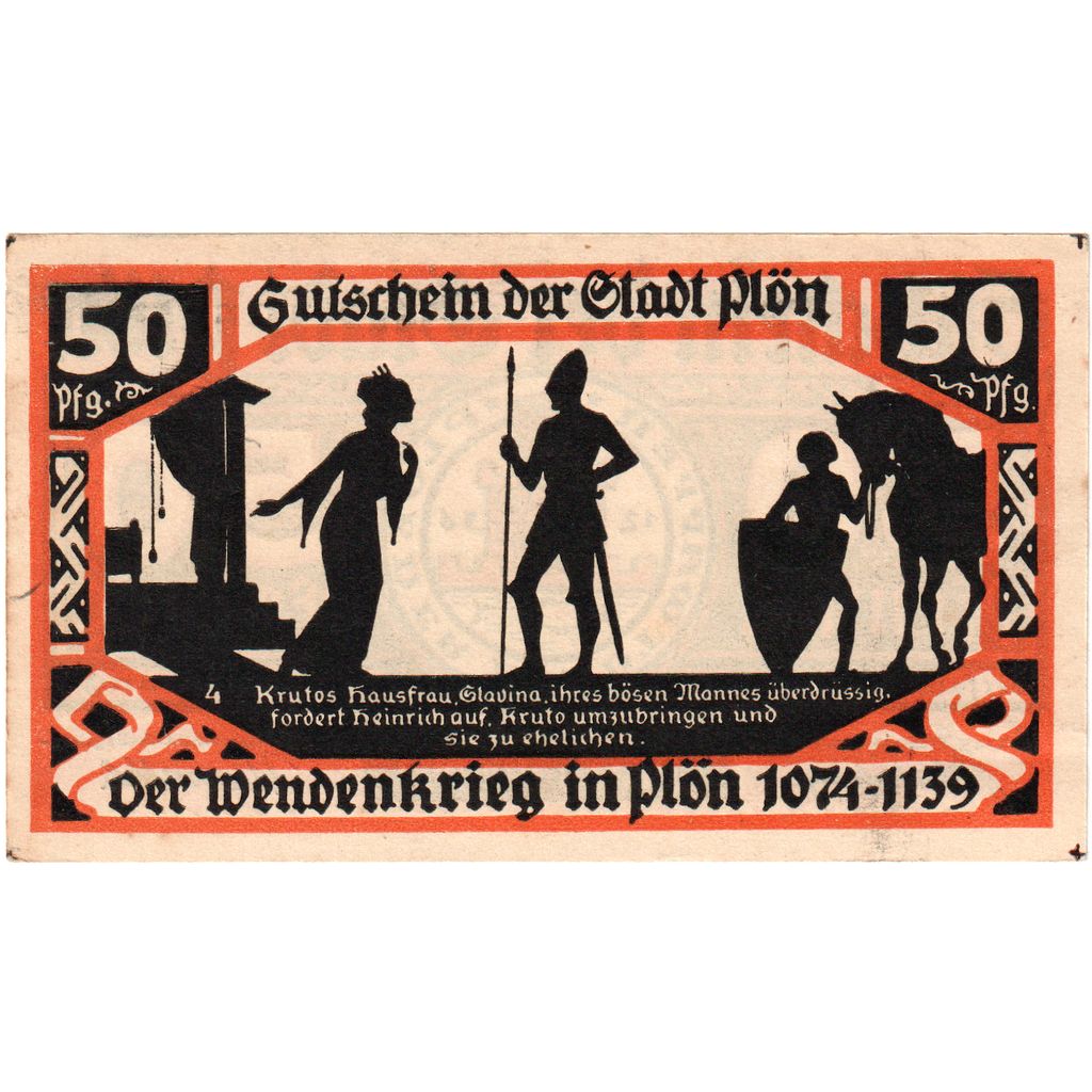 Allemagne, Plön, 50 Pfennig, SUP