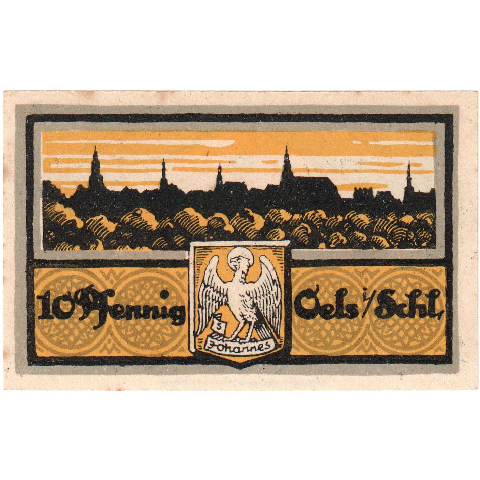 Deutschland, Oels, 10 Pfennig, 1921-03-01, VZ