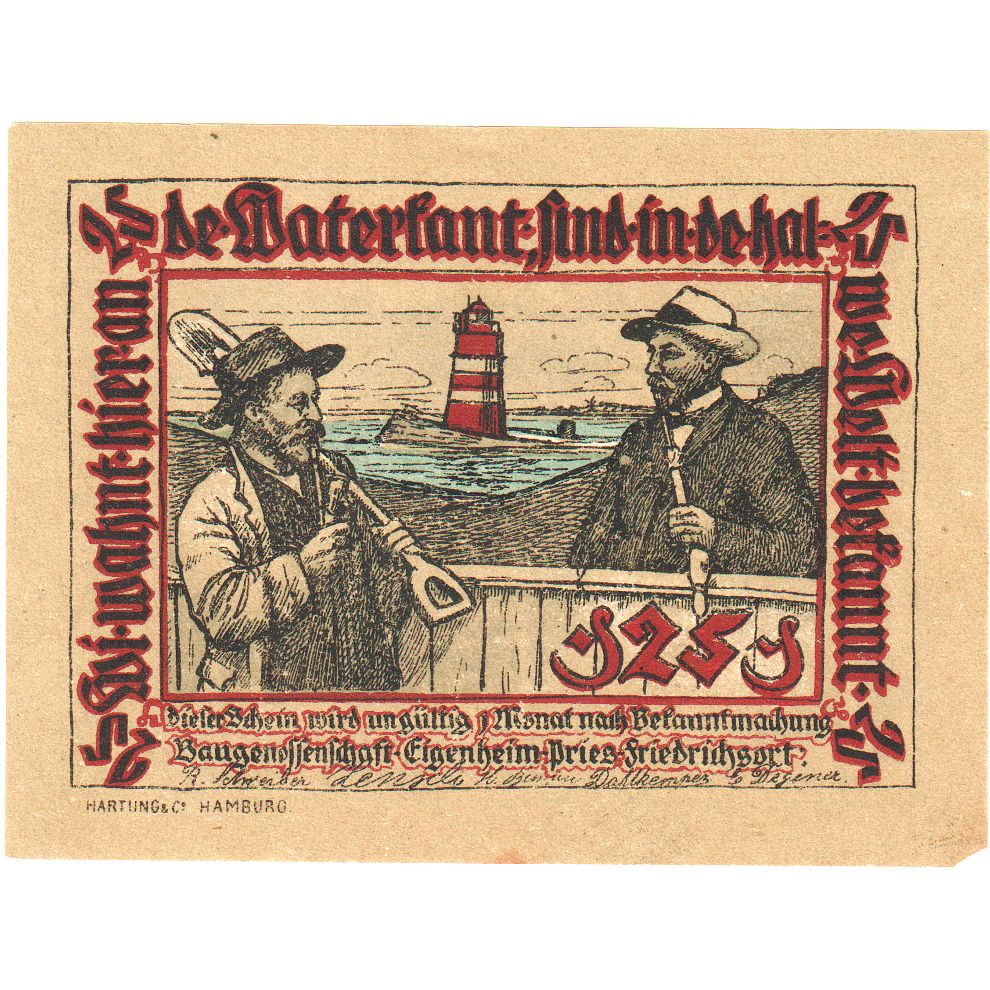 Alemania, Pries-Friedrichsort, 25 Pfennig, EBC
