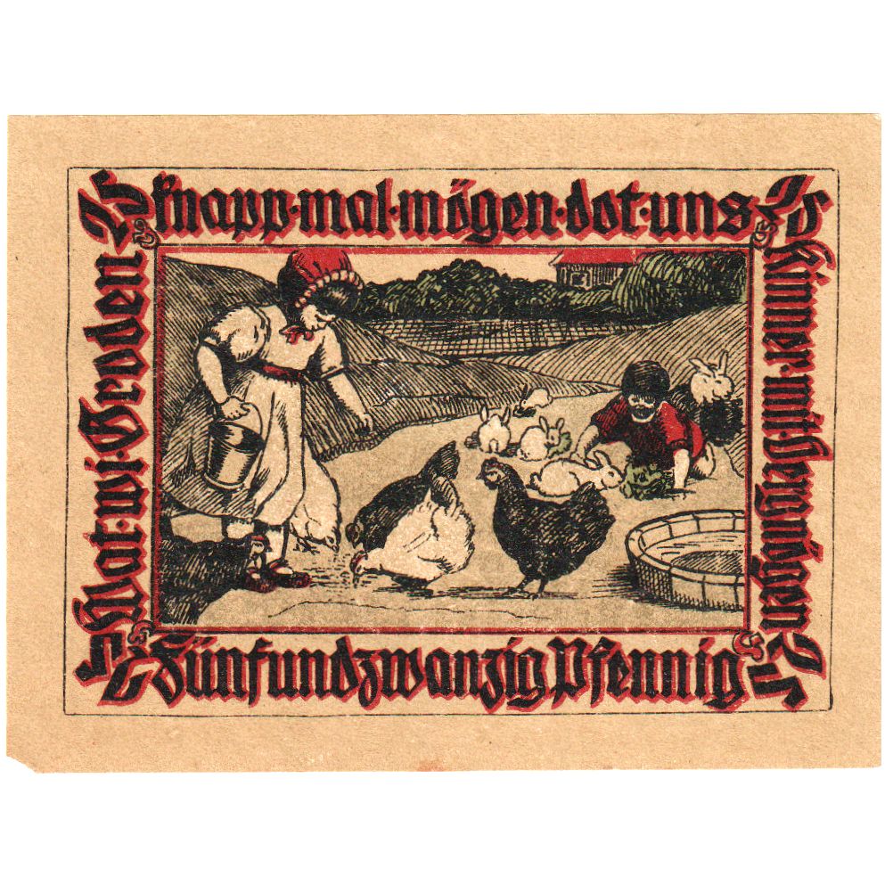 Alemania, Pries-Friedrichsort, 25 Pfennig, EBC