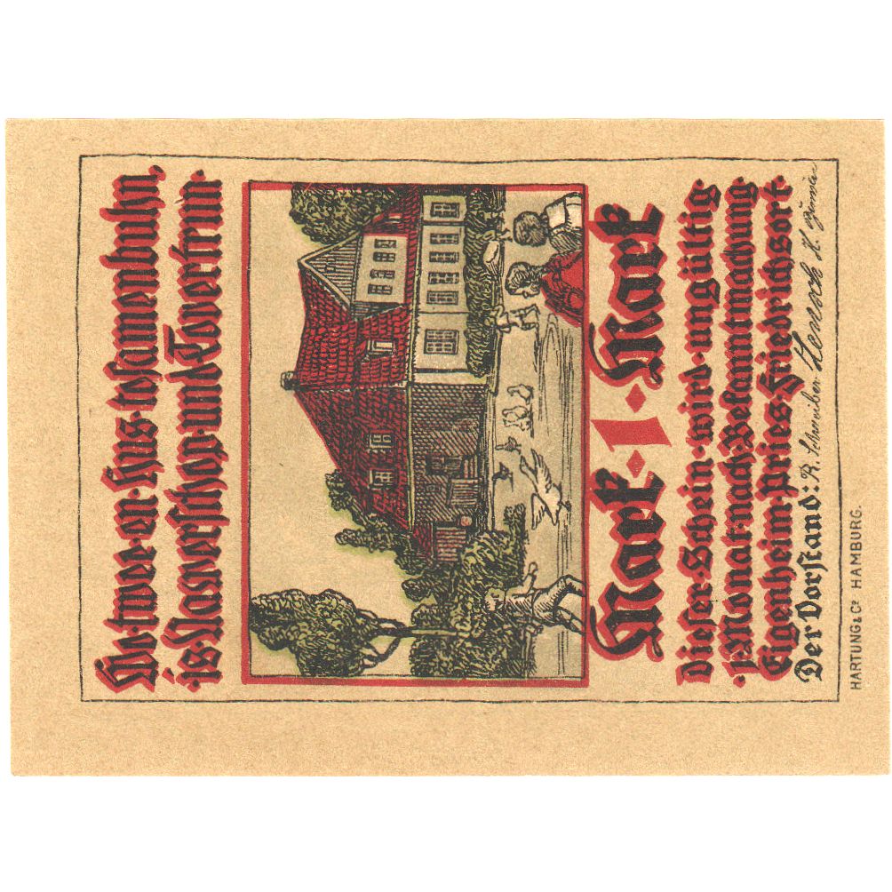 Allemagne, Pries-Friedrichsort, 1 Mark, SPL