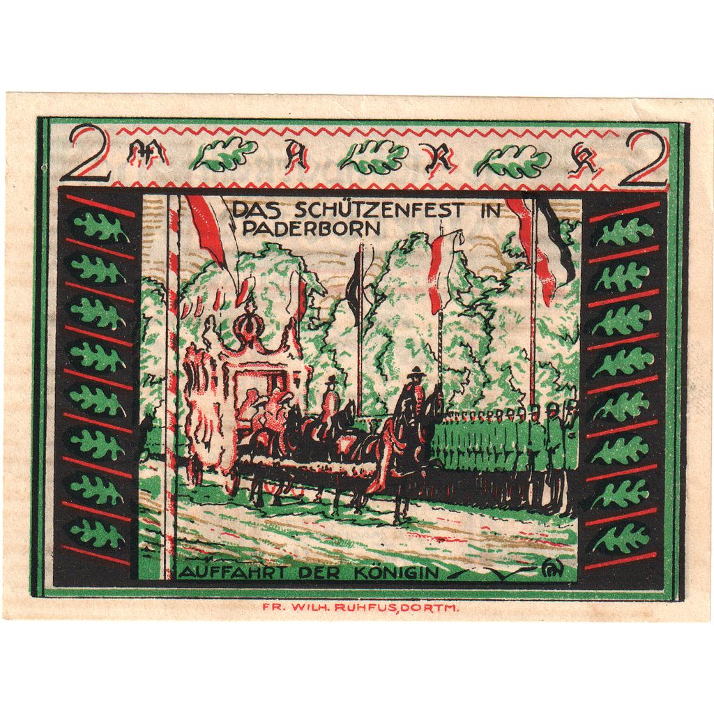Alemania, Paderborn, 2 Mark, 1921-11-10, SC