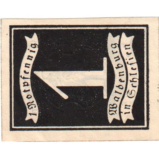 Alemania, Waldenburg, 1 Pfennig, SC
