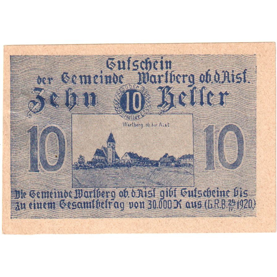 Alemania, Wartberg ob der Aist, 10 Pfennig, SC