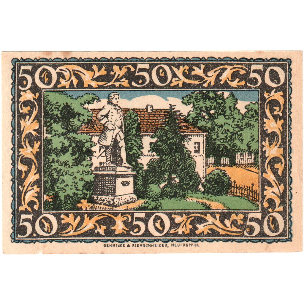 Alemania, Rheinsberg, 50 Pfennig, EBC