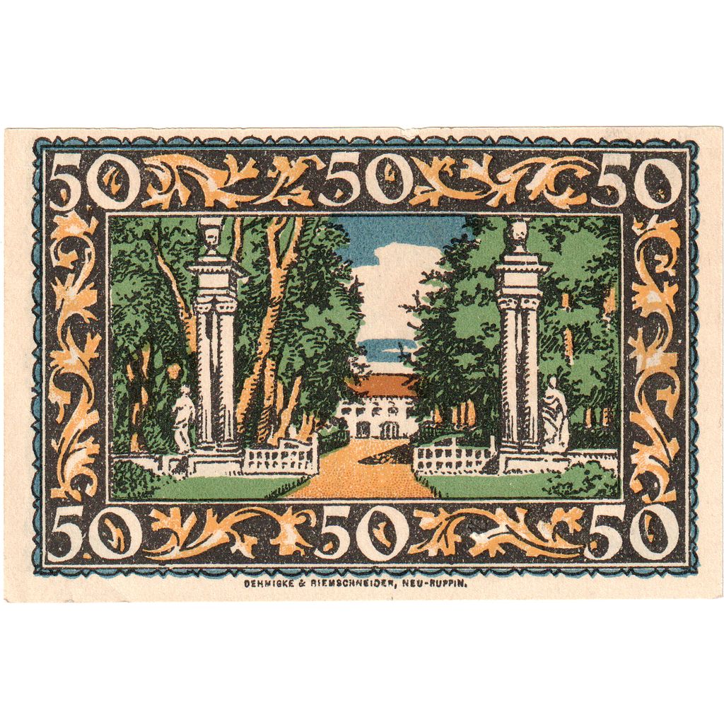 Alemania, Rheinsberg, 50 Pfennig, SC