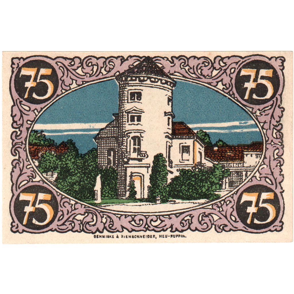 Alemania, Rheinsberg, 75 Pfennig, SC