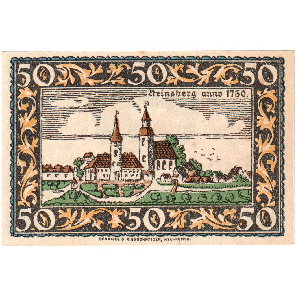 Alemania, Rheinsberg, 50 Pfennig, SC
