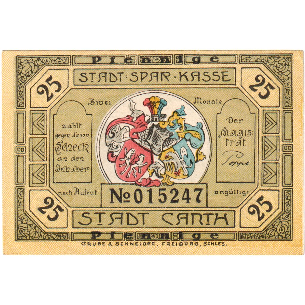 Alemania, Canth, 25 Pfennig, SC