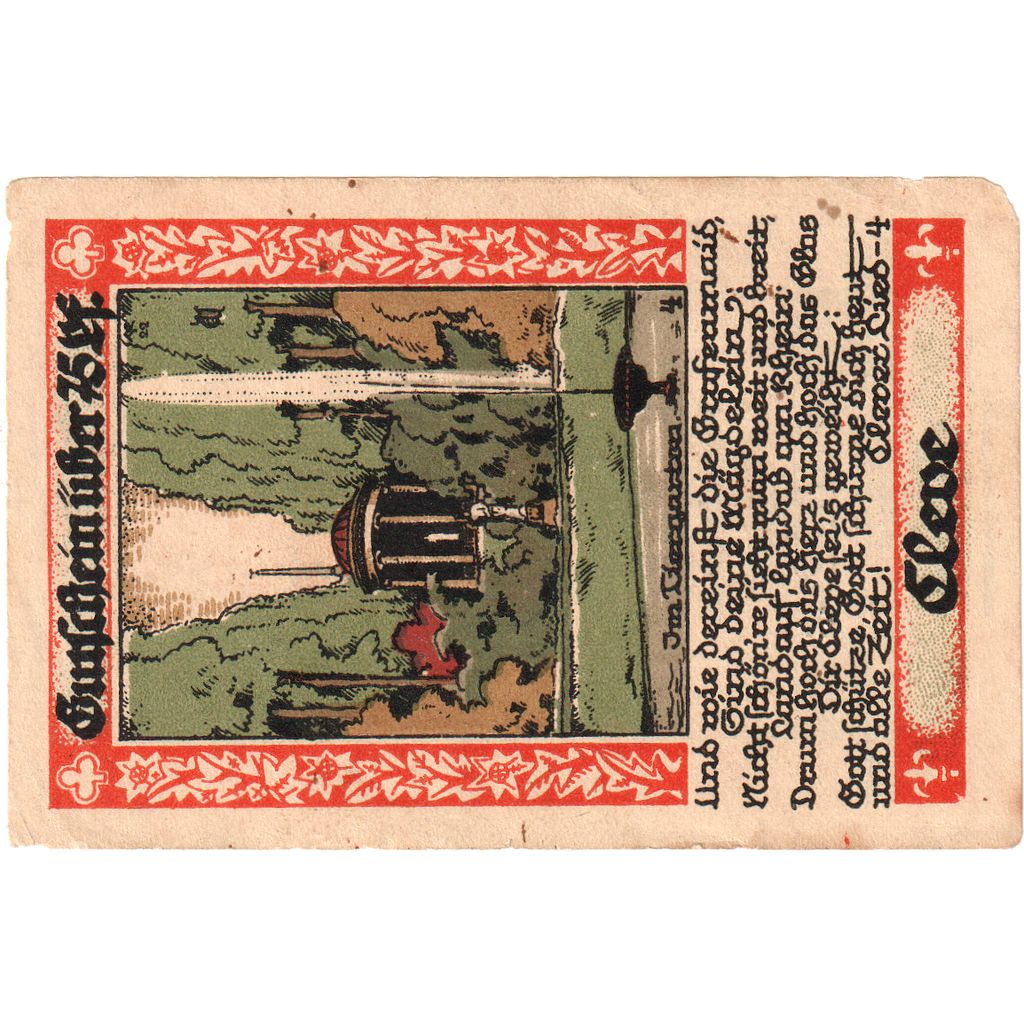 Deutschland, Cleve, 75 Pfennig, S