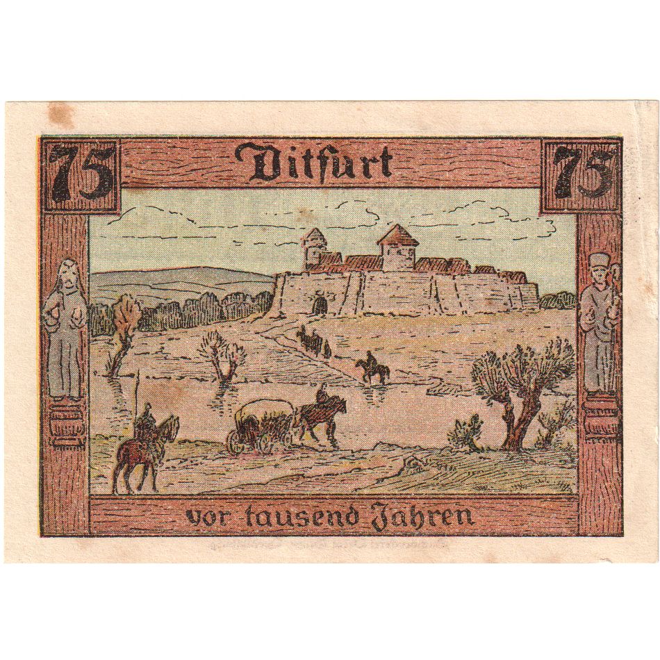 Deutschland, Ditfurt, 75 Pfennig, 1921-07-01, VZ